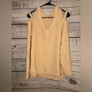 Light Peach Cold shoulder Top